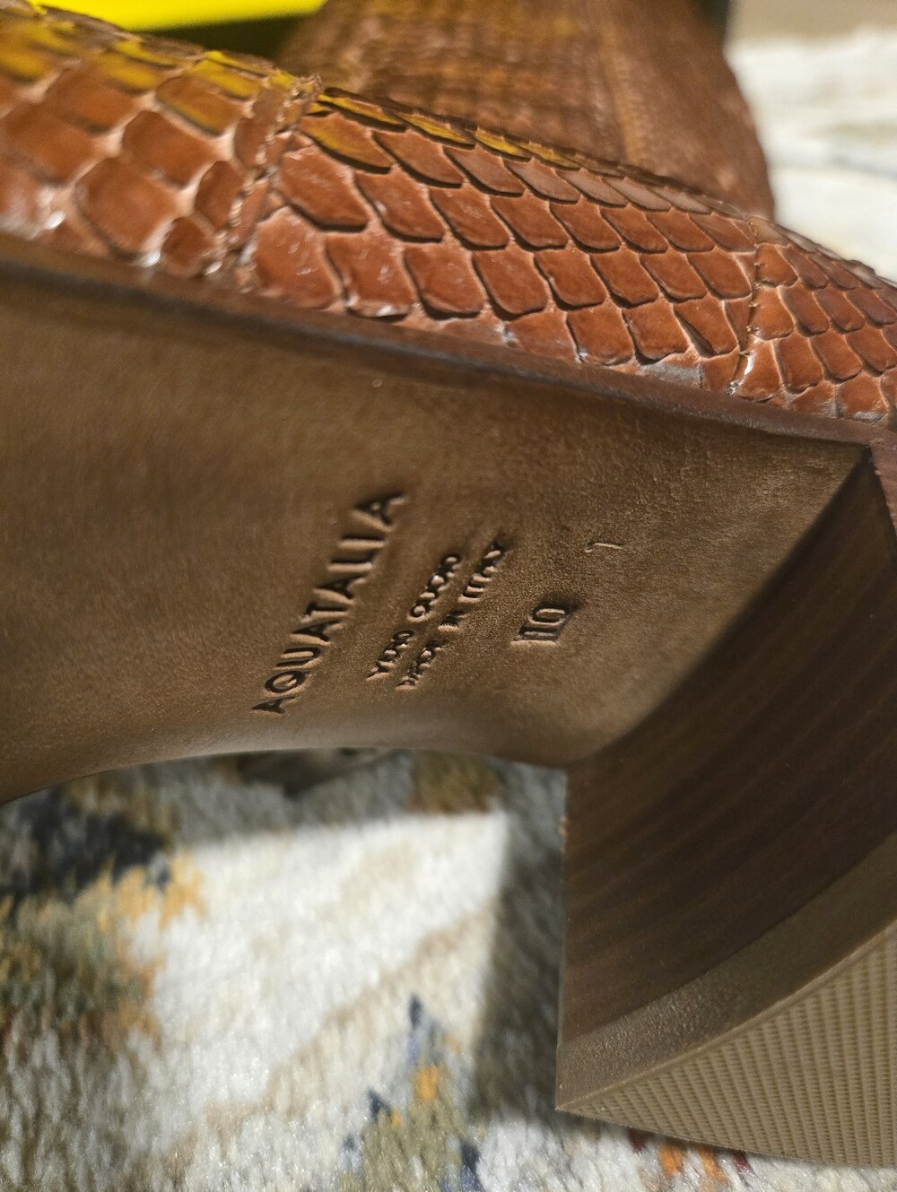 Aquatalia Python Riding Boots - Picture 2 of 5
